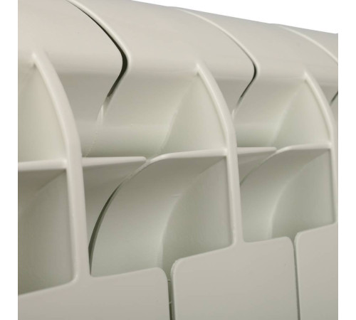 Радиатор биметаллический Global STYLE PLUS 350 12 секций боковое подключение RAL 9010 STP03501012