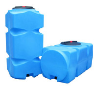 Бак для воды вертикальный АНИОН Танк 800 л с фланцем, крышкой с клапанами и сливом Т800ВФК2З