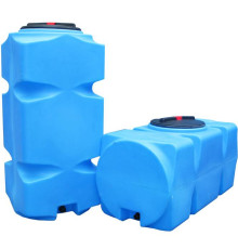 Бак для воды вертикальный АНИОН Танк 800 л с фланцем, крышкой с клапанами и сливом Т800ВФК2З