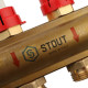 Коллектор распределительный латунный с расходомерами STOUT 8 выходов SMB 0473 000008