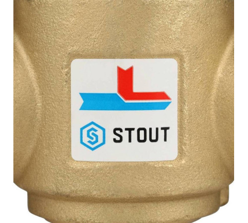 Клапан термостатический смесительный STOUT SVM-0030 G 1 1/4 НР 60 °C SVM-0030-325506