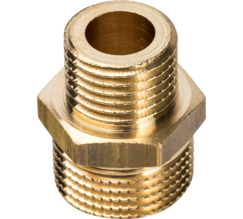 Ниппель переходной STOUT 3/8x1/4 НН латунный SFT-0003-003814