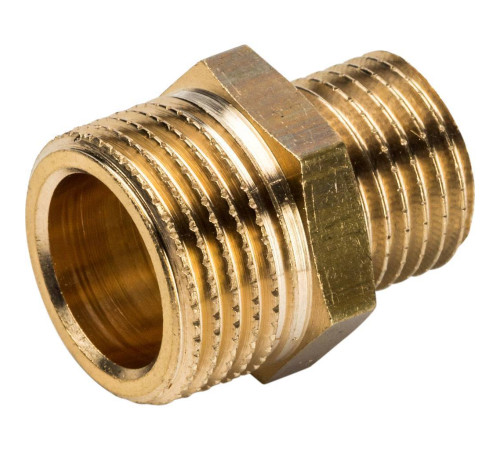 Ниппель переходной STOUT 3/8x1/4 НН латунный SFT-0003-003814