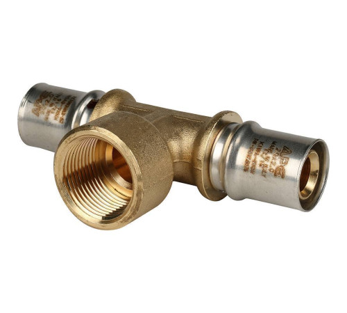 Тройник-переходник пресс STOUT с внутренней резьбой 20х3/4х20 SFP-0007-003420