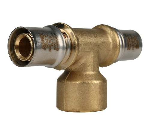 Тройник-переходник пресс STOUT с внутренней резьбой 20х3/4х20 SFP-0007-003420
