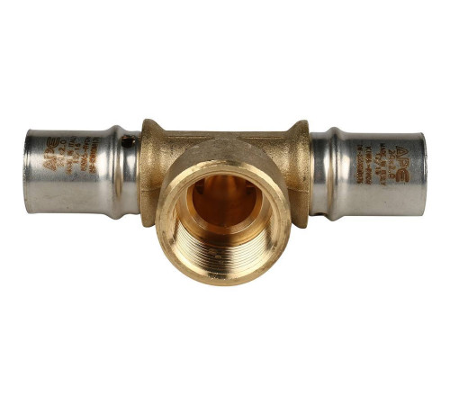 Тройник-переходник пресс STOUT с внутренней резьбой 20х3/4х20 SFP-0007-003420