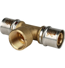 Тройник-переходник пресс STOUT с внутренней резьбой 26х3/4х26 SFP-0007-003426