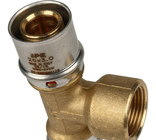 Тройник-переходник пресс STOUT с внутренней резьбой 26х3/4х26 SFP-0007-003426