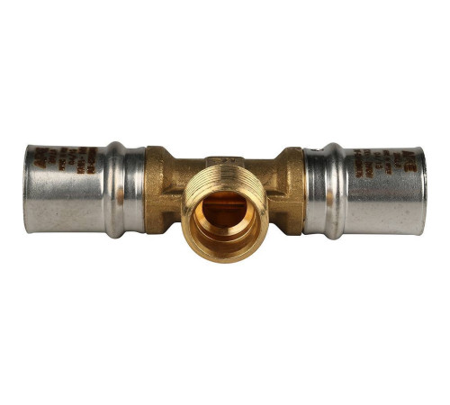 Тройник-переходник пресс STOUT с наружной резьбой 20х1/2х20 SFP-0008-201220