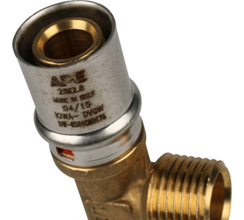 Тройник-переходник пресс STOUT с наружной резьбой 20х1/2х20 SFP-0008-201220