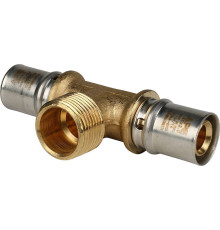 Тройник-переходник пресс STOUT с наружной резьбой 20х3/4х20 SFP-0008-203420