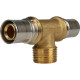 Тройник-переходник пресс STOUT с наружной резьбой 20х3/4х20 SFP-0008-203420