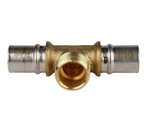 Тройник-переходник пресс STOUT с наружной резьбой 20х3/4х20 SFP-0008-203420