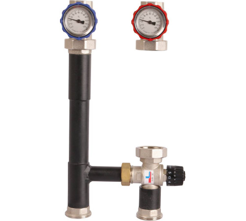 Насосная группа ROMMER RDG-0002 с термостатическим смесителем 35-60 °C 1 без насоса RDG-0002-002503