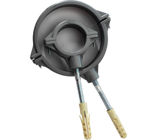 Хомут Sinikon ПП D 110 мм серый стандарт со шпилькой и дюбелем KPP.110.R.D