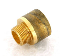 Переходник круглый Viega 3/4 x 1 дюйм НВ бронза 335311