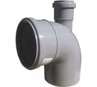Отвод Sinikon Стандарт 110x50 мм с фронтальным патрубком (выход сзади) 551002.R