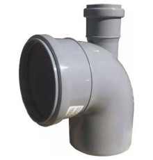 Отвод Sinikon Стандарт 110x50 мм с фронтальным патрубком (выход сзади) 551002.R