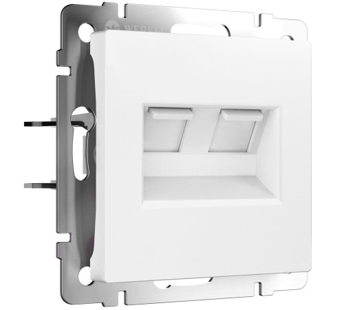 Розетка двойная Ethernet RJ-45 (белый матовый) W1181161