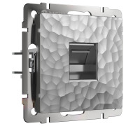 Розетка Ethernet RJ-45 (Hammer серебряный) W1281006