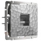 Розетка Ethernet RJ-45 (Hammer серебряный) W1281006