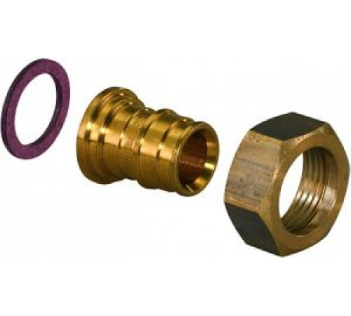 Штуцер Uponor Q&E 25-G 3/4 с накидной гайкой латунь 1023017