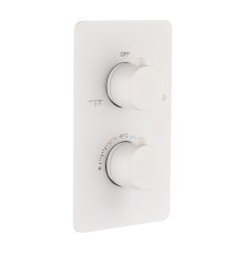 Смеситель термостатический встраиваемый Boheme Cell на 2 потребителя с внутренней частью matt white 134-2-MW