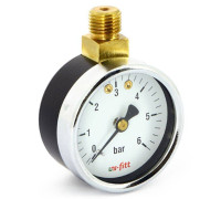 Манометр радиальный Uni-Fitt 6 бар 50 мм 1/4 верхнее подключение 302D2020