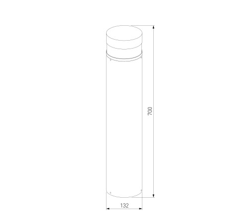 Ландшафтный светильник IP64 1532 TECHNO LED черный