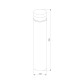 Ландшафтный светильник IP64 1532 TECHNO LED черный