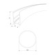 Slim Magnetic Накладной радиусный шинопровод черный ⌀ 800мм 85160/00 85160/00