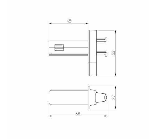 Slim Magnetic Соединитель для круглого шарнирного коннектора (чёрный) 85011/00 85011/00