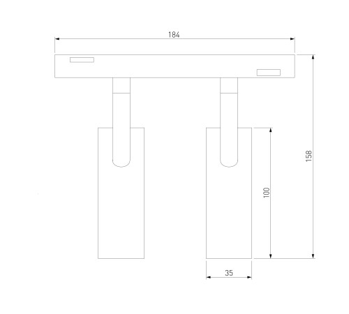 Slim Magnetic Трековый светильник 14W 4200K Dual чёрный 85046/01 85046/01