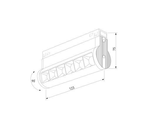 Slim Magnetic Трековый светильник 6W 4200K Alter чёрный 85048/01 85048/01