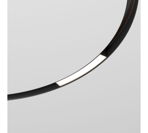 Slim Magnetic Трековый светильник для радиусного шинопровода 8W 4200K Planar чёрный Ø 800мм 85179/01