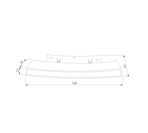 Slim Magnetic Трековый светильник для радиусного шинопровода 8W 4200K Planar чёрный Ø 800мм 85179/01