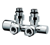 Узел нижнего подключения угловой FAR M24x19 - 1/2 HP серебристый FL 0264 C12