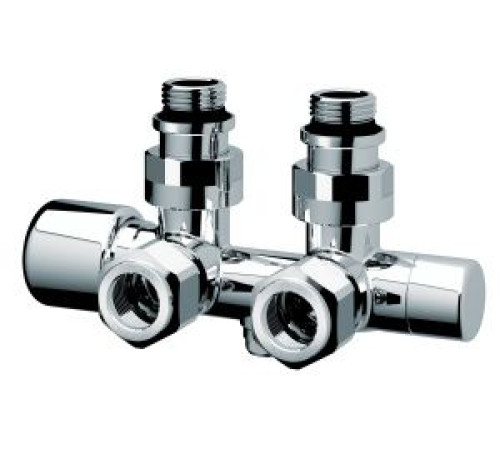 Узел нижнего подключения угловой FAR M24x19 - 1/2 HP серебристый FL 0264 C12