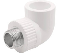 Угольник комбинированный 90° PP-R THERMOLIGHT 25 мм x 1/2 НР белый НС-1620677