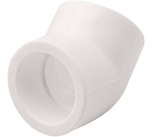 Угольник 45° PP-R THERMOLIGHT 32 мм белый НС-1620654