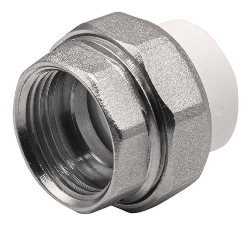 Муфта комбинированная разъемная THERMOLIGHT PP-R ВР 20х3/4 белая НС-1620518