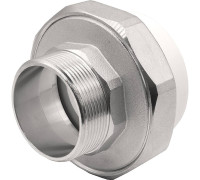 Муфта комбинированная разъемная PP-R Thermolight 63x2 НР белая НС-1620539
