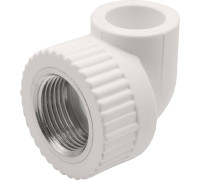 Угольник комбинированный 90° PP-R THERMOLIGHT 20 мм x 3/4 ВР белый НС-1620665