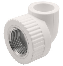 Угольник комбинированный 90° PP-R THERMOLIGHT 20 мм x 3/4 ВР белый НС-1620665