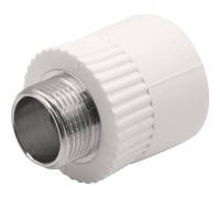 Муфта комбинированная THERMOLIGHT PP-R НР 32х3/4 белая НС-1620512