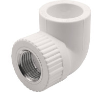 Угольник комбинированный 90° PP-R THERMOLIGHT 25 мм x 1/2 ВР белый НС-1620666