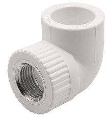 Угольник комбинированный 90° PP-R THERMOLIGHT 25 мм x 1/2 ВР белый НС-1620666