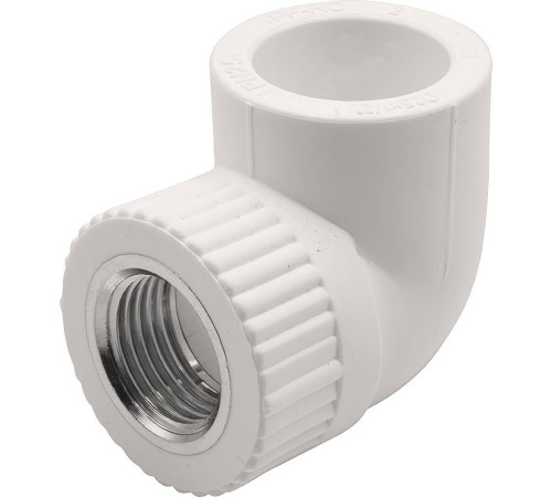 Угольник комбинированный 90° PP-R THERMOLIGHT 25 мм x 1/2 ВР белый НС-1620666