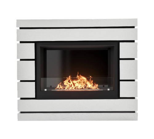 Каминокомплект Firelight Moderno 25 шпон белый дуб с биокамином BFP/P-2520 1660818