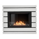 Каминокомплект Firelight Moderno 25 шпон белый дуб с биокамином BFP/P-2520 1660818